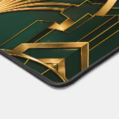 Smaragdgroene Gouden Luxe Art Deco Bureaumat (Hoek)