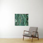 Smaragdgroene Gouden Marmer Aangepaste Naam Wandta Wandkleed (In Situ (horizontaal))