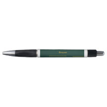 Smaragdgroene Gouden Op Maat Gemaakte Pen