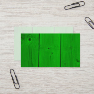 Smaragdgroene houten omheining print visitekaartje