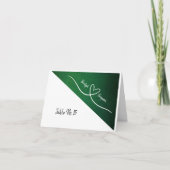 smaragdgroene indiase elegante gast Kaarten (Voorkant)