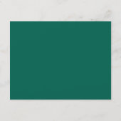 Smaragdgroene Keltische knoop Claddagh bruiloft Informatiekaartje (Achterkant)