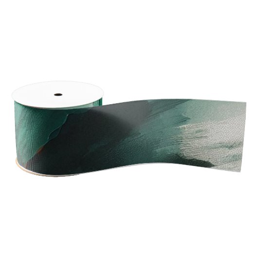 Smaragdgroene Krullen Grosgrain Lint (Spoel)