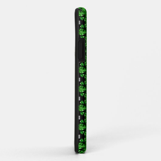 Smaragdgroene kunst Case-Mate iPhone case (Achterkant/rechts)