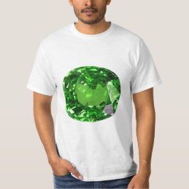 Smaragdgroene Kussen-cut T-shirt