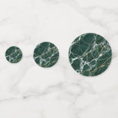 Smaragdgroene marmer elegante gouden aders trouw- confetti (Voorkanten)