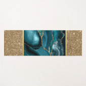 Smaragdgroene marmer goud glitters yogamat (Voorkant (horizontaal))