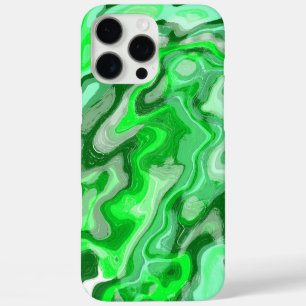 Smaragdgroene marmer textuur abstracte vloeibare v iPhone 16 pro max hoesje