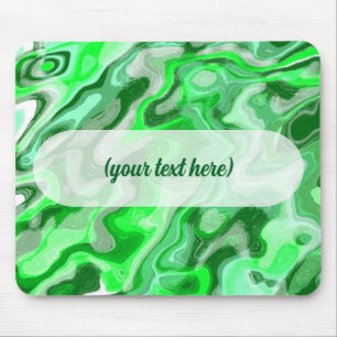 Smaragdgroene marmer textuur abstracte vloeibare v muismat