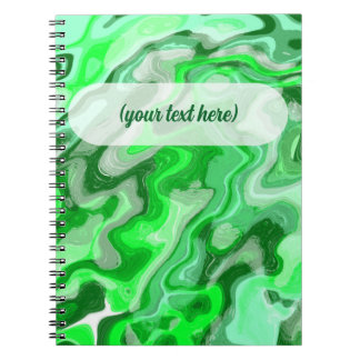 Smaragdgroene marmer textuur abstracte vloeibare v notitieboek