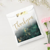 Smaragdgroene marmeren bedankzak bedankzakje (Gezegeld)