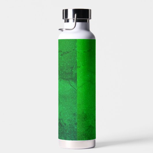 Smaragdgroene marmeren waterfles (Rechts)