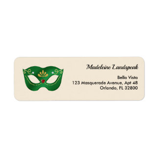 Smaragdgroene Masquerade Warme Kaarslicht Ivoor Etiket