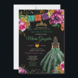 Smaragdgroene Mexicaanse Quinceañera 16e vlinder Kaart<br><div class="desc">Kleurrijke Emerald Groene Mexicaanse Charra Quinceañera Vlinder Uitnodiging Mis Quince 15 Anos,  16e Verjaardag, </div>