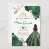 Smaragdgroene Mexicaanse Quinceañera vlinder Kaart (Voorkant)