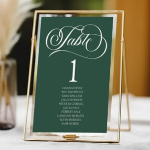 Smaragdgroene Minimalistische Elegante Klassieke B Kaart