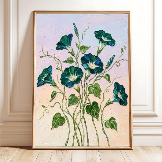 Smaragdgroene Morgenrood Canvas Wandkunst Moderne Poster