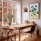 Smaragdgroene Morgenrood Canvas Wandkunst Moderne Poster