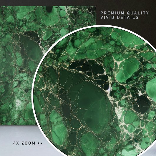 Smaragdgroene muur Decor Art Nouveau Mozaïek Tegeltje