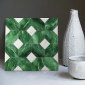 Smaragdgroene muur Decor Art Nouveau Mozaïek Tegeltje