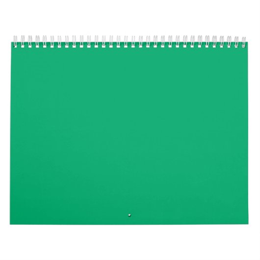 Smaragdgroene muurkalender –  kalender (Hoes)