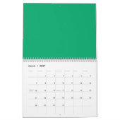 Smaragdgroene muurkalender –  kalender (Mar 2027)