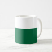 Smaragdgroene naam definitie aangepast grappig koffiemok (Voorkant rechts)
