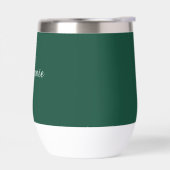 Smaragdgroene naam modern elegante monogram boho (Links)