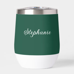 Smaragdgroene naam modern elegante monogram boho