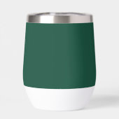Smaragdgroene naam modern elegante monogram boho (Achterkant)