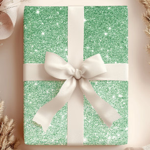 Smaragdgroene Ombre Glitter Cadeaupapier