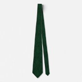 Smaragdgroene Paisley Zijde Jacquard Stropdas (Voorkant)
