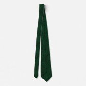 Smaragdgroene Paisley Zijde Jacquard Stropdas (Achterkant)