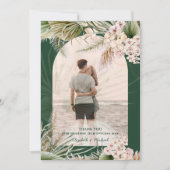 Smaragdgroene Pampasgras FOTO DANK JE WEL Bedankkaart (Voorkant)