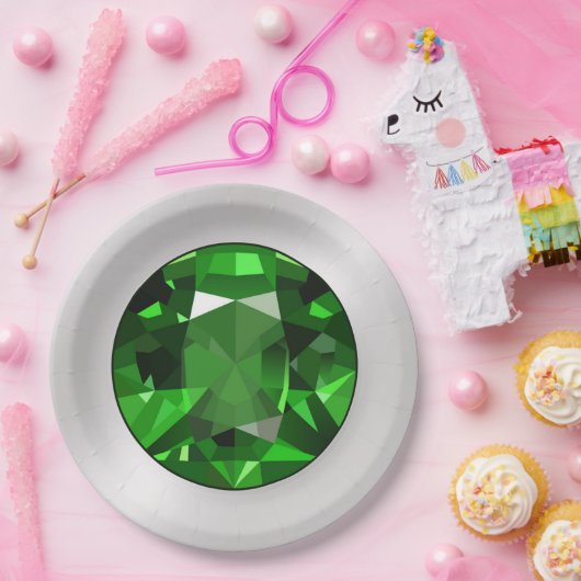 Smaragdgroene Papieren Borden Papieren Bordje (Feest)