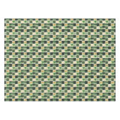 Smaragdgroene Patchwork Plaid Tafelkleed (Voorkant (Horizontaal))