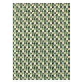 Smaragdgroene Patchwork Plaid Tafelkleed (Voorkant)