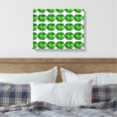 Smaragdgroene Patroon Canvas Afdruk (Insitu (Slaapkamer))