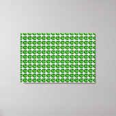 Smaragdgroene Patroon Canvas Afdruk (Voorkant)