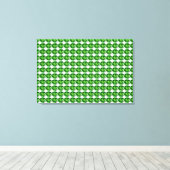 Smaragdgroene Patroon Canvas Afdruk (Insitu (Houten vloer))