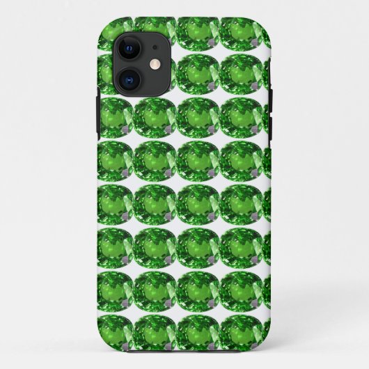 Smaragdgroene Patroon Case-Mate iPhone Case (Achterkant)
