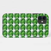 Smaragdgroene Patroon Case-Mate iPhone Case (Achterkant (horizontaal))