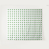 Smaragdgroene Patroon Wandkleed (Voorkant (horizontaal))