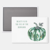 Smaragdgroene Pompoen Magneet (Voorkant / Achterkant)