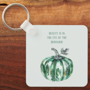 Smaragdgroene Pompoen Sleutelhanger
