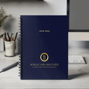 Smaragdgroene ronde Logo Naam Professional Planner