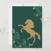 Smaragdgroene Rozen Charro Vestidos Quinceañera Kaart (Achterkant)