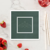 Smaragdgroene servetten (Insitu)