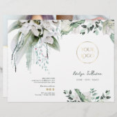 Smaragdgroene service menubrochure (Voorkant / Achterkant)