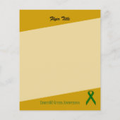 Smaragdgroene standaardlint door Kenneth Yoncich Flyer (Achterkant)